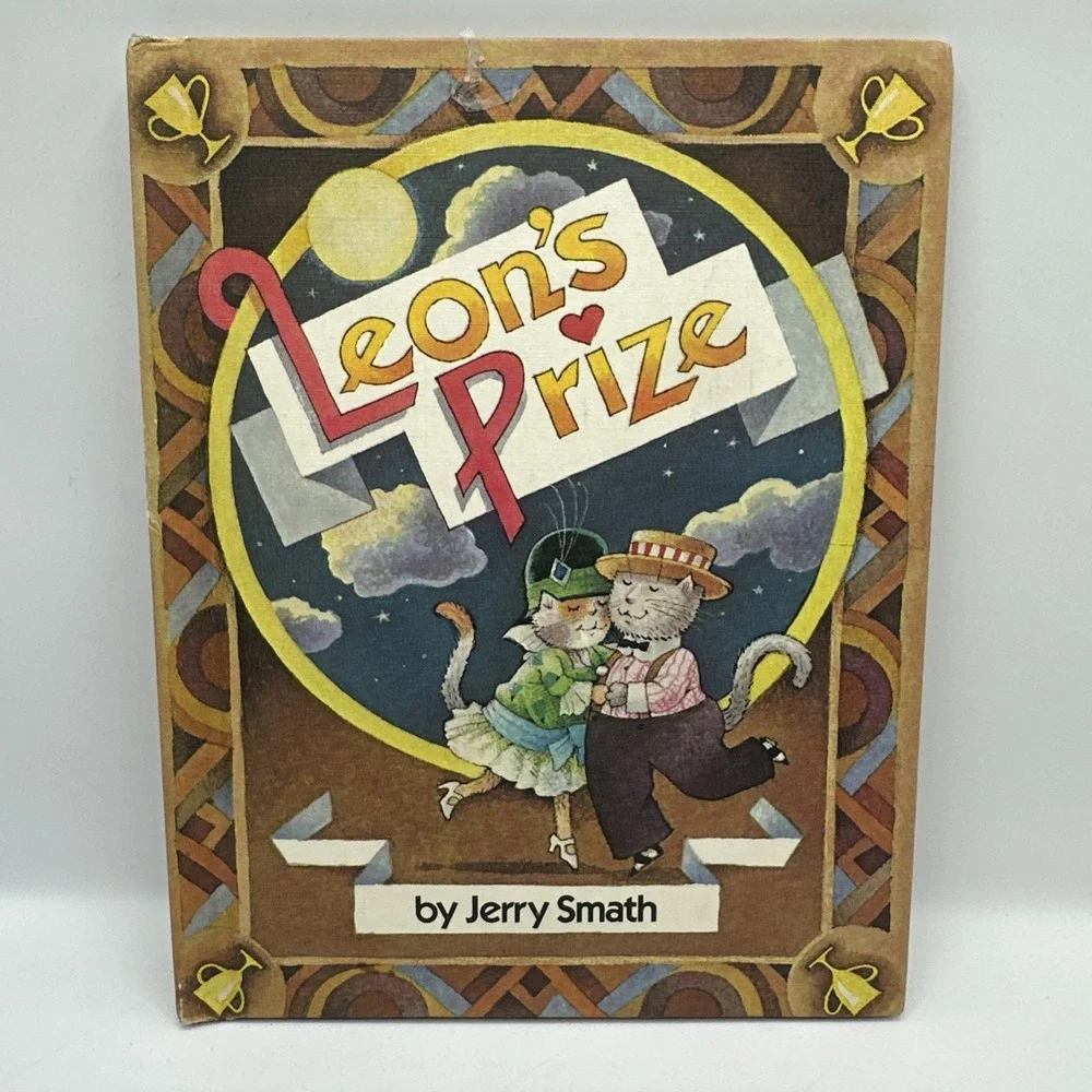 Leon's Prize by Jerry Smath ~‎ 1987 Vintage Hardcover Book Cats!!